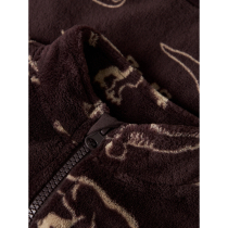 NAME IT Teddy Cardigan Ricolaj Chocolate Plum